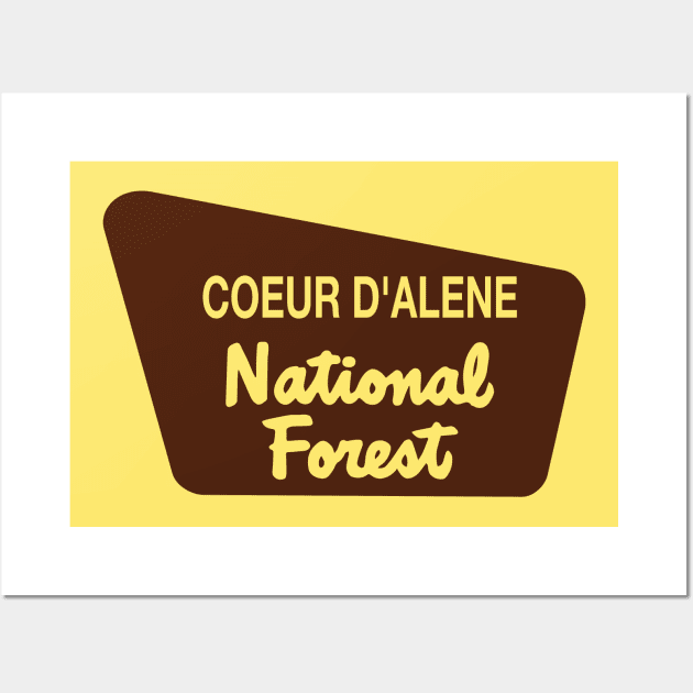 Coeur d'Alene National Forest Wall Art by nylebuss